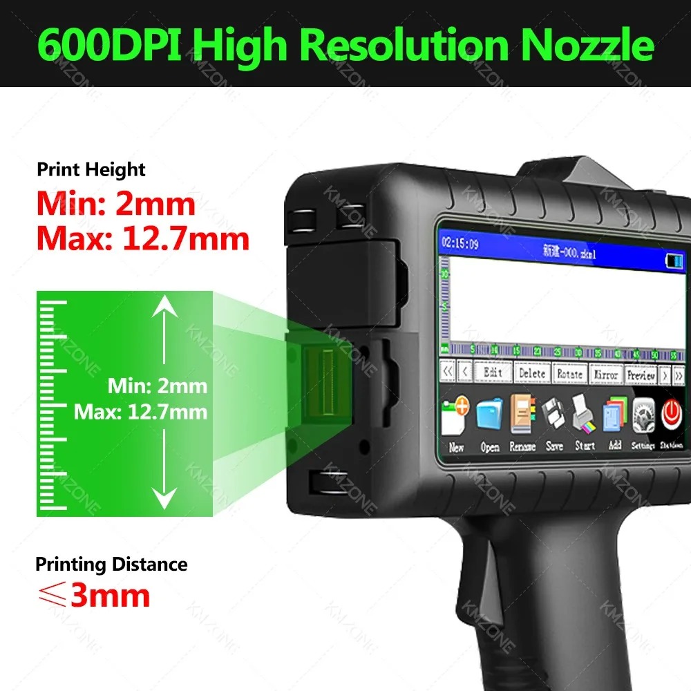 Smart Handheld Inkjet Printer Automatic Coding Machine Assembly Line Label Packaging Bag Qr Code Barcode Expiration Date Printer