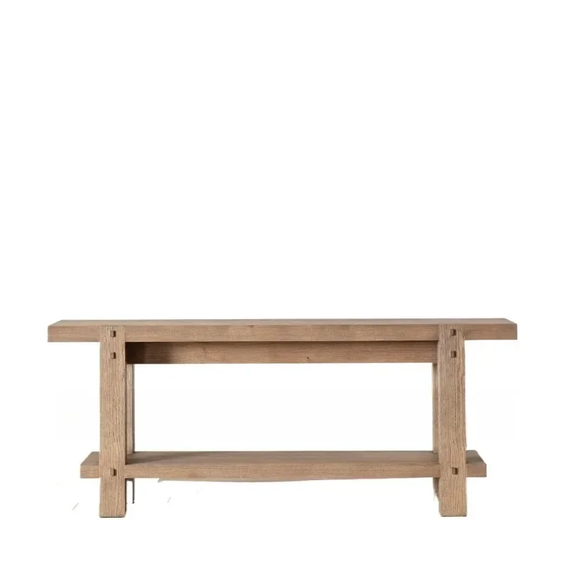 French retro entrance table, entrance cabinet, entrance table, wabi-sabi side cabinet, strip case, long case, living room