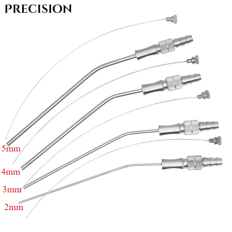 1Pcs Dental Aspirator Stainless Steel Suction Tube Implant Surgical Strong Straw Weak Suction Saliva Laboratory Dentist Tool