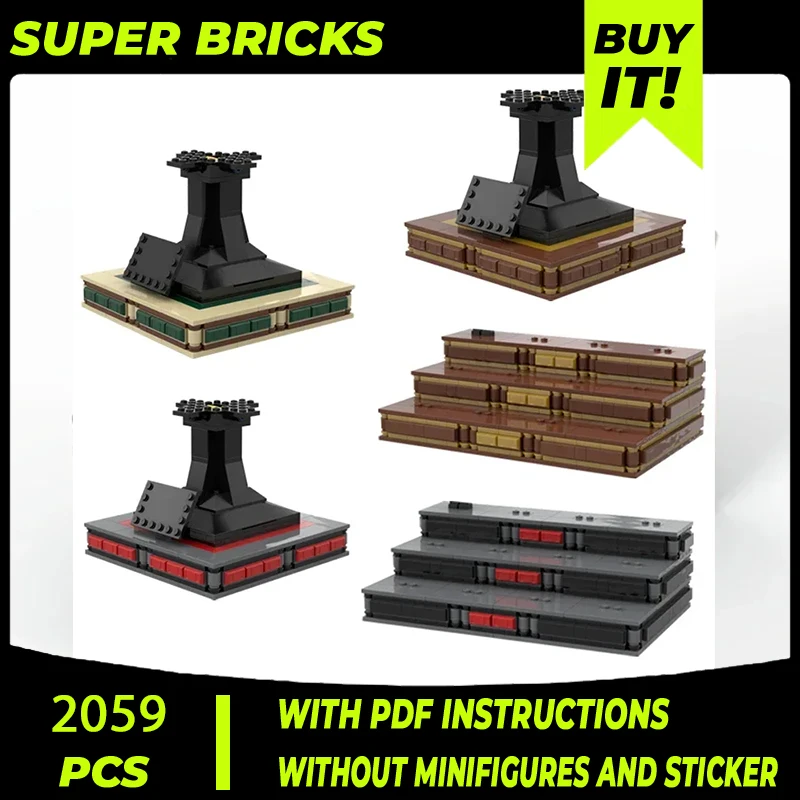 Popular Star Movie Model Moc Building Bricks Large Dark Side Stand Technology Modular Blocks Gift Christmas Toy DIY Set Assembly