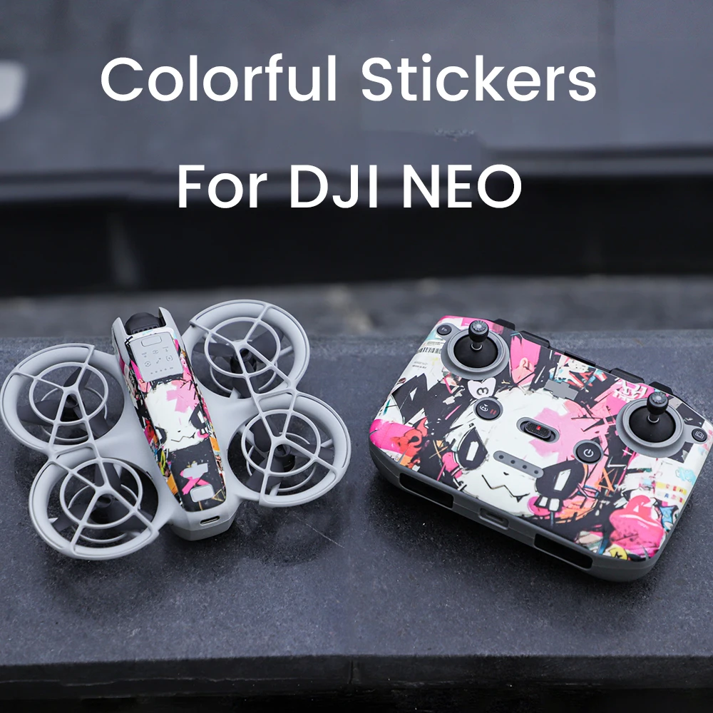 Neo Stickers Drone and Controller Sticker Kit For DJI NEO Cool Personalised Decorative Easy Peel No Stickers