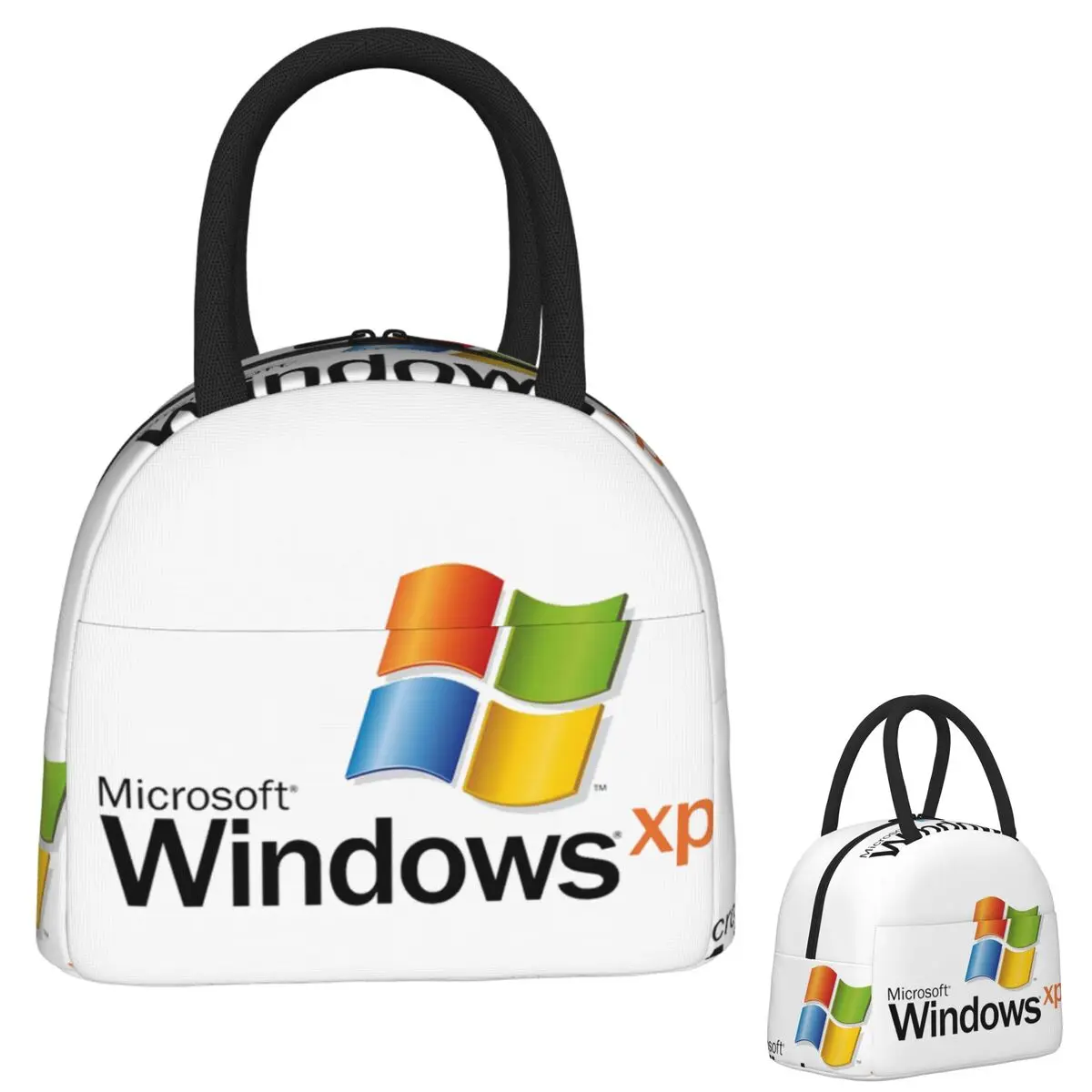 

Изолированная сумка для обеда Windows Xp 2, портативные коробки для еды для женщин и детей, термосумка для ланча