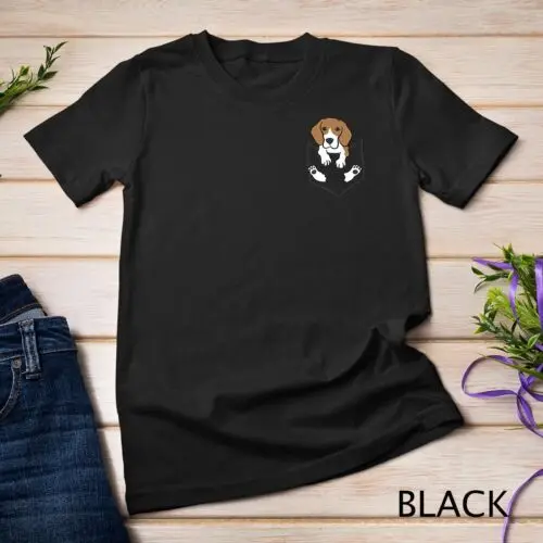 Beagle Dog In The Pocket Cute Pocket Beagle Unisex T-shirt