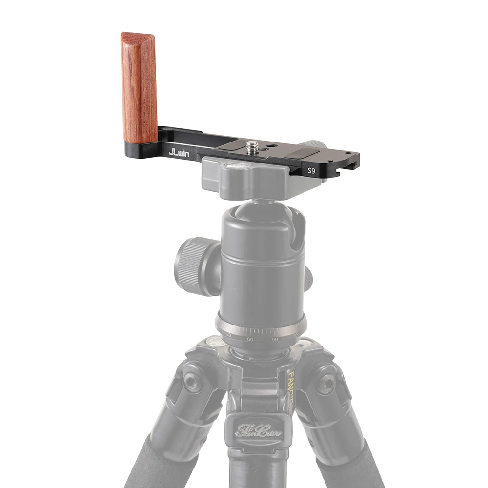 FOTGA S9 الإفراج السريع L لوحة قوس حامل قبضة اليد لباناسونيك لوميكس S9 كاميرا رقمية ل Arca السويسري ترايبود رئيس Stabili