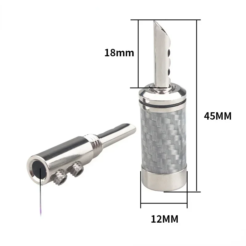 High Quality Hifi BFA Rhodium Plated Banana Plug Carbon Fiber Audio Speaker Cable Banana Connector