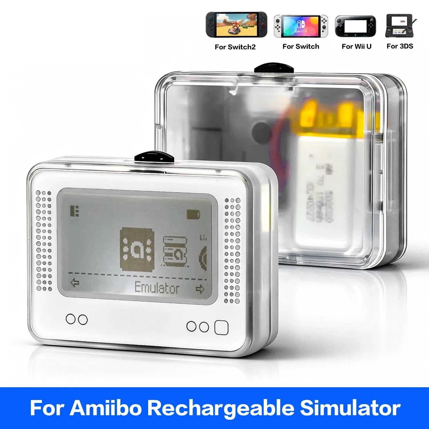 Simulador de Jogo NFC: Cartão Inteligente de Deslize Infinito para Emulador Amiibo Universal para Acessórios Switch 1/2, 3DS, Wii U