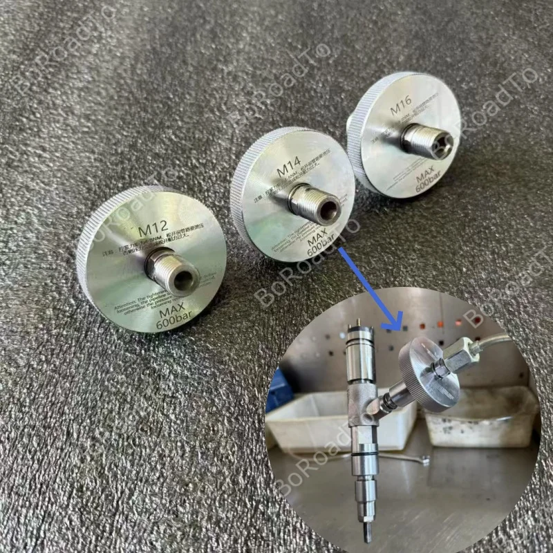 

M12 M14 M16 600bar Quick Connector for S60h S80h PS400A Diesel Injector Nozzle Tester MFI CRIN EUI Adaptor