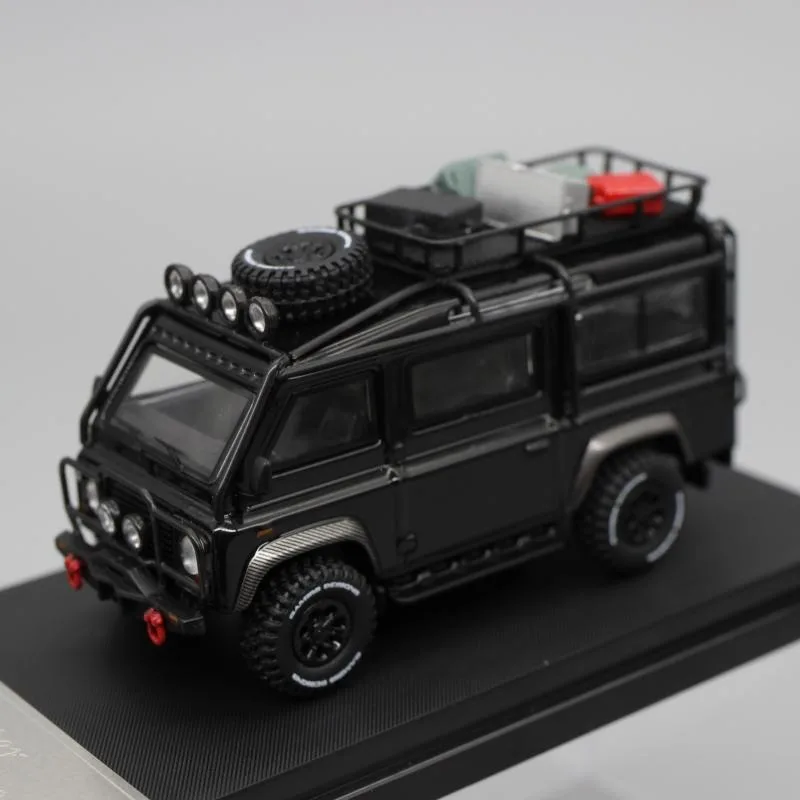 1:64 Land Rover Defender Van Gulf Road Legering Diecast Model Auto Kinderen Volwassenen Collectie Speelgoed Verjaardagscadeautjes