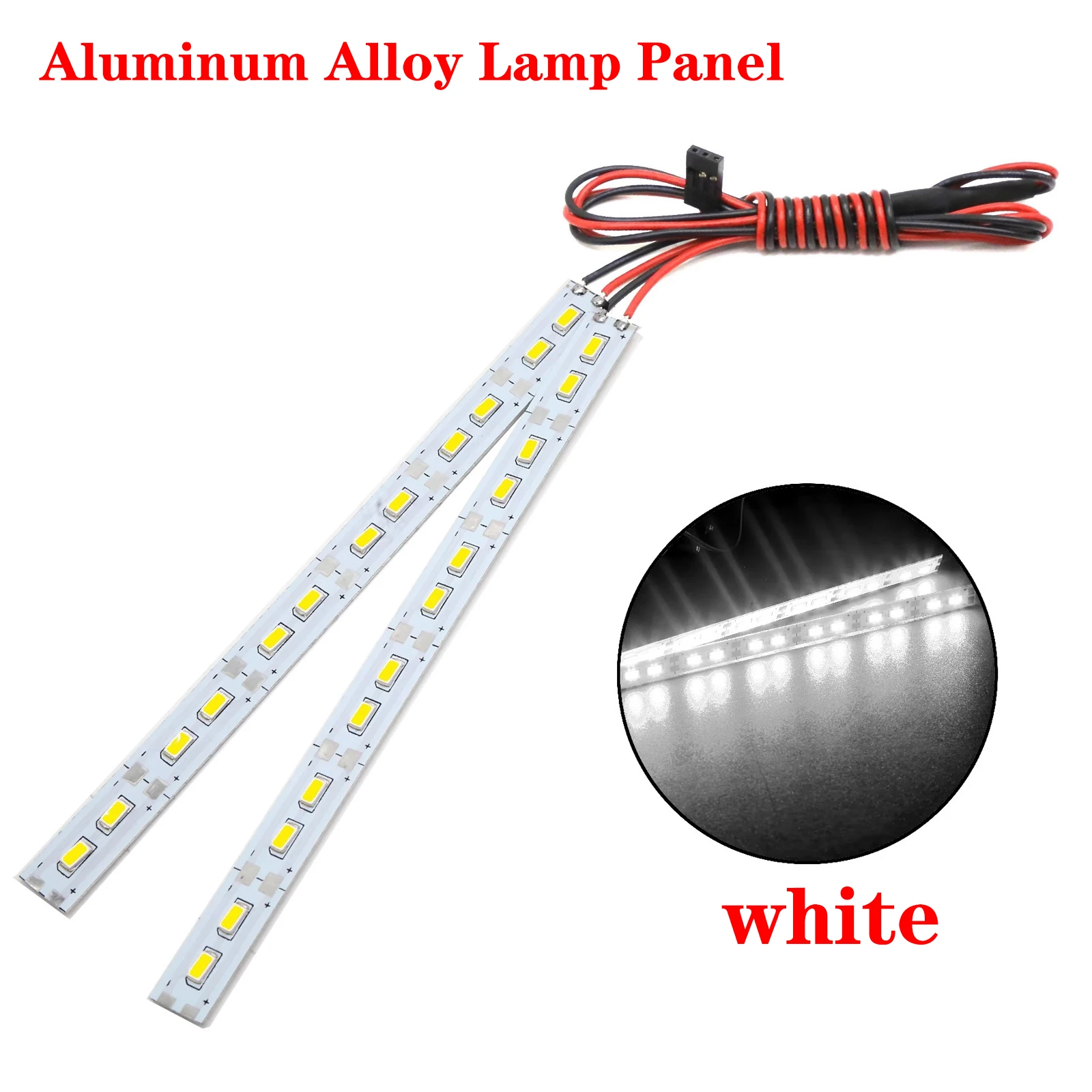 24 مصباح LED 1/10 RC أضواء الهيكل 6 فولت LED قطاع متوافق مع HSP HPI Redcat Traxxas Arrma Kyosho Losi 1/10 1/8 RC سيارة الزاحف علة
