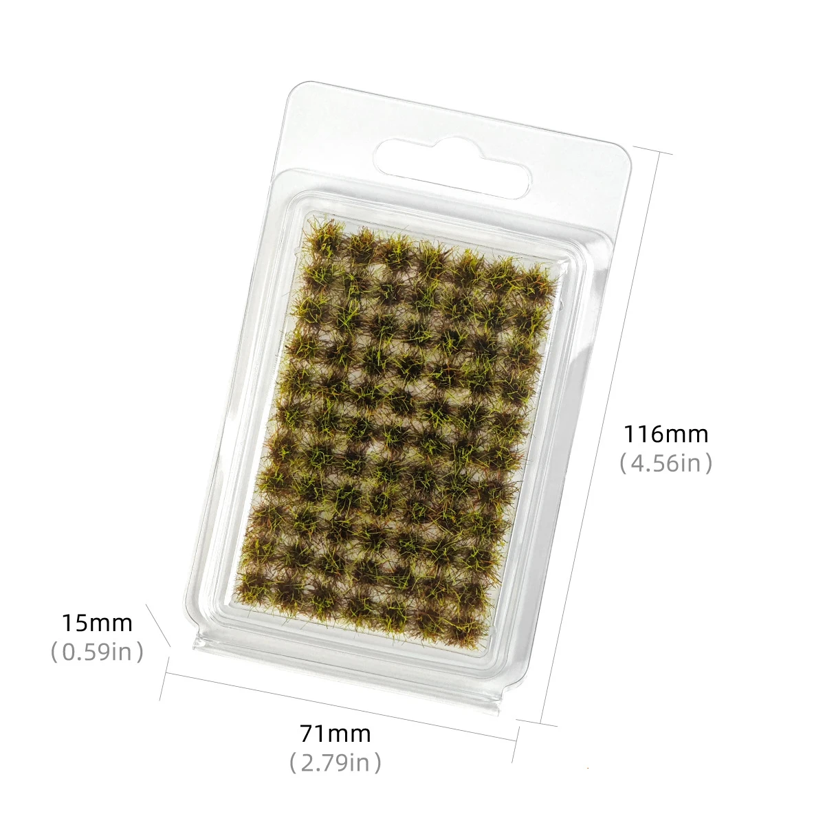 Simulations-10-mm-Grasbüschel-Modell, Mini-Grascluster für die Gestaltung von Sandtischen, Kriegsspielfeldern und Landschaftsszenenmaterialien – Detail 9
