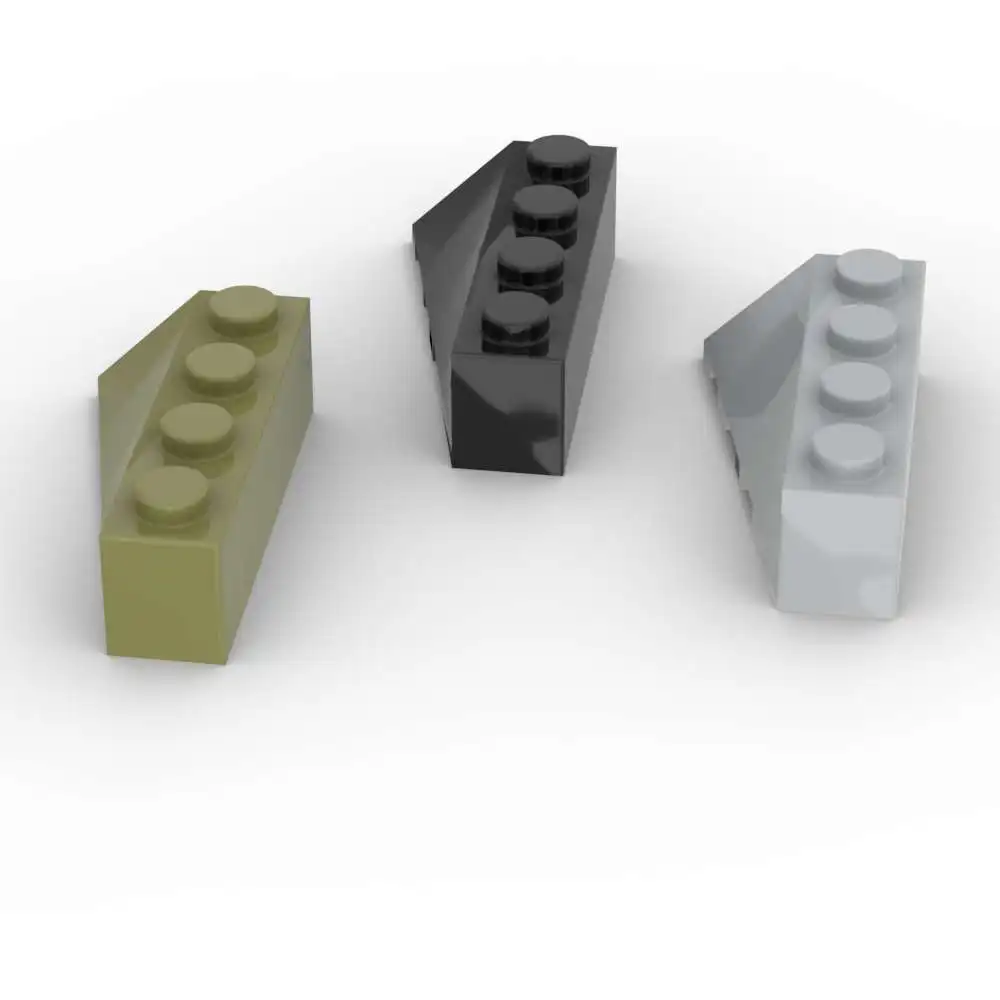 MOC 10PCS 43720 4x2 Wedge Sloped Board Building Blocks Kit Right Connector Bricks Particle Puzzle DIY Toy Children Birthday Gift