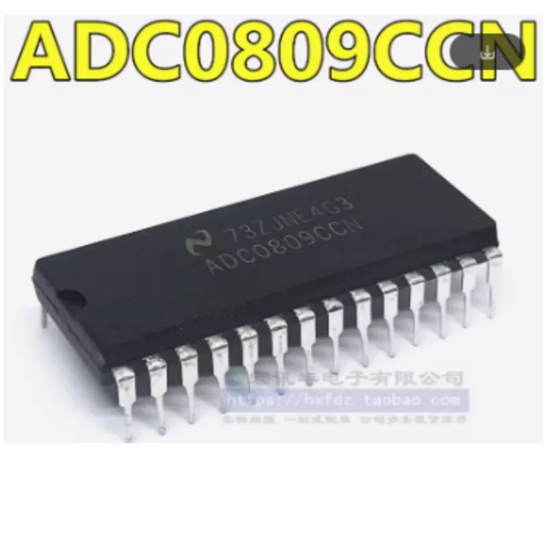 1PCS ADC0809CCN DIP28 Through Hole ADC Chip 8 Channel Analog to Digital Converter Breadboard Friendly DIY Electronic Experiment