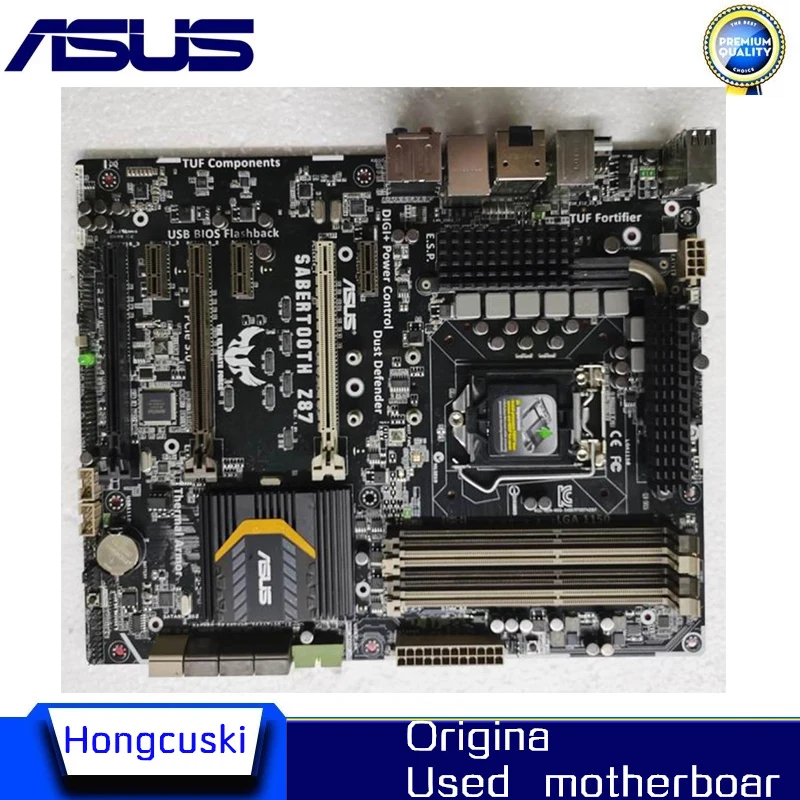 

For Asus SABERTOOTH Z87 Motherboard 1150 DDR3 For Intel Z87 32GB USB3.0 PCI-E 3.0 SATA III ATX LGA 1150 Motherboard