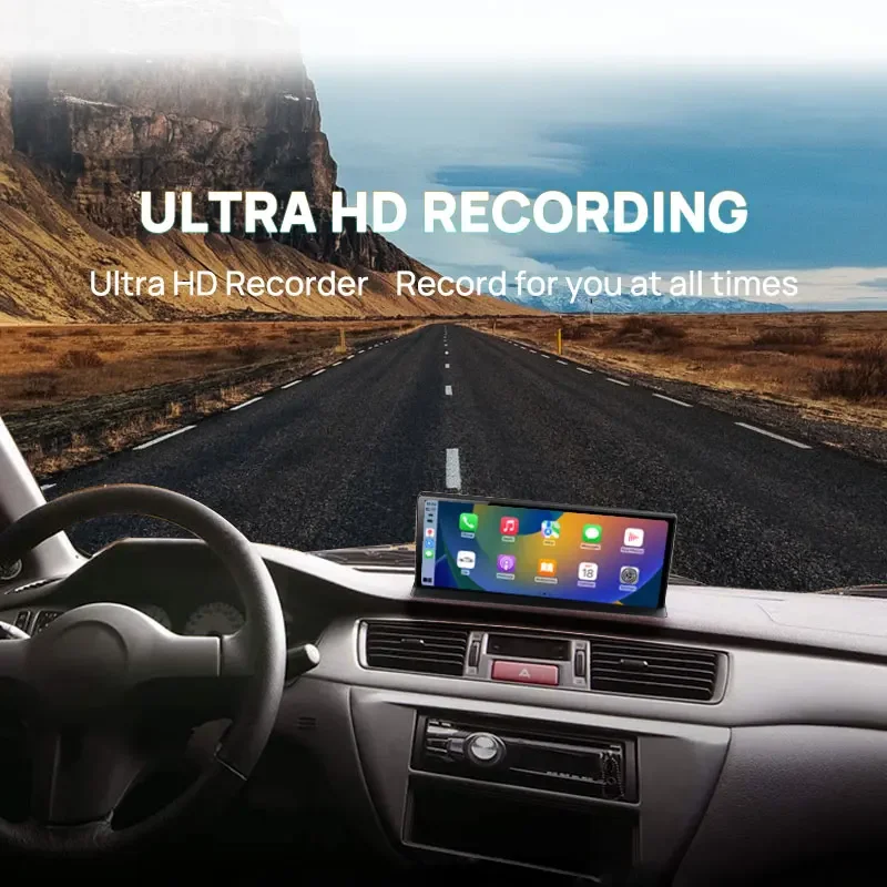 11,3-дюймовый сенсорный экран CarPlay 1080P Рекордер 4K + 1080P Автомобильный рекордер Android Auto Поддержка обратного изображения BT Connection manufa