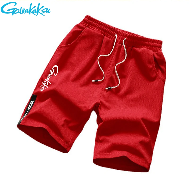 2023 Spring Summer Fishing Shorts Beach Pants Men's Five Pants Casual Camping Hiking Outdoor Sports Tie Cord Quick Dry Clothes