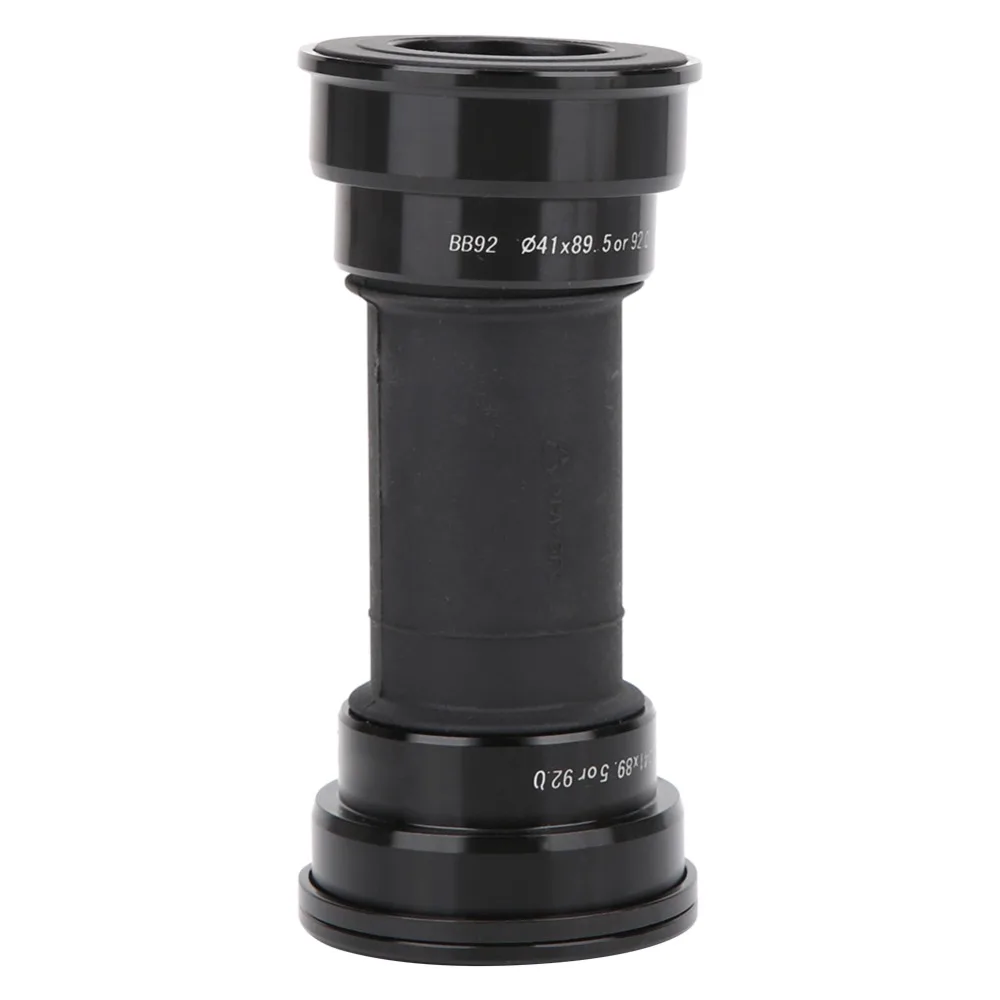 

BB92 Bicycle Bottom Bracket 24mm Crank Spindle Hollow Mountain Bike Bracket Aluminum Alloy Steel Bearing