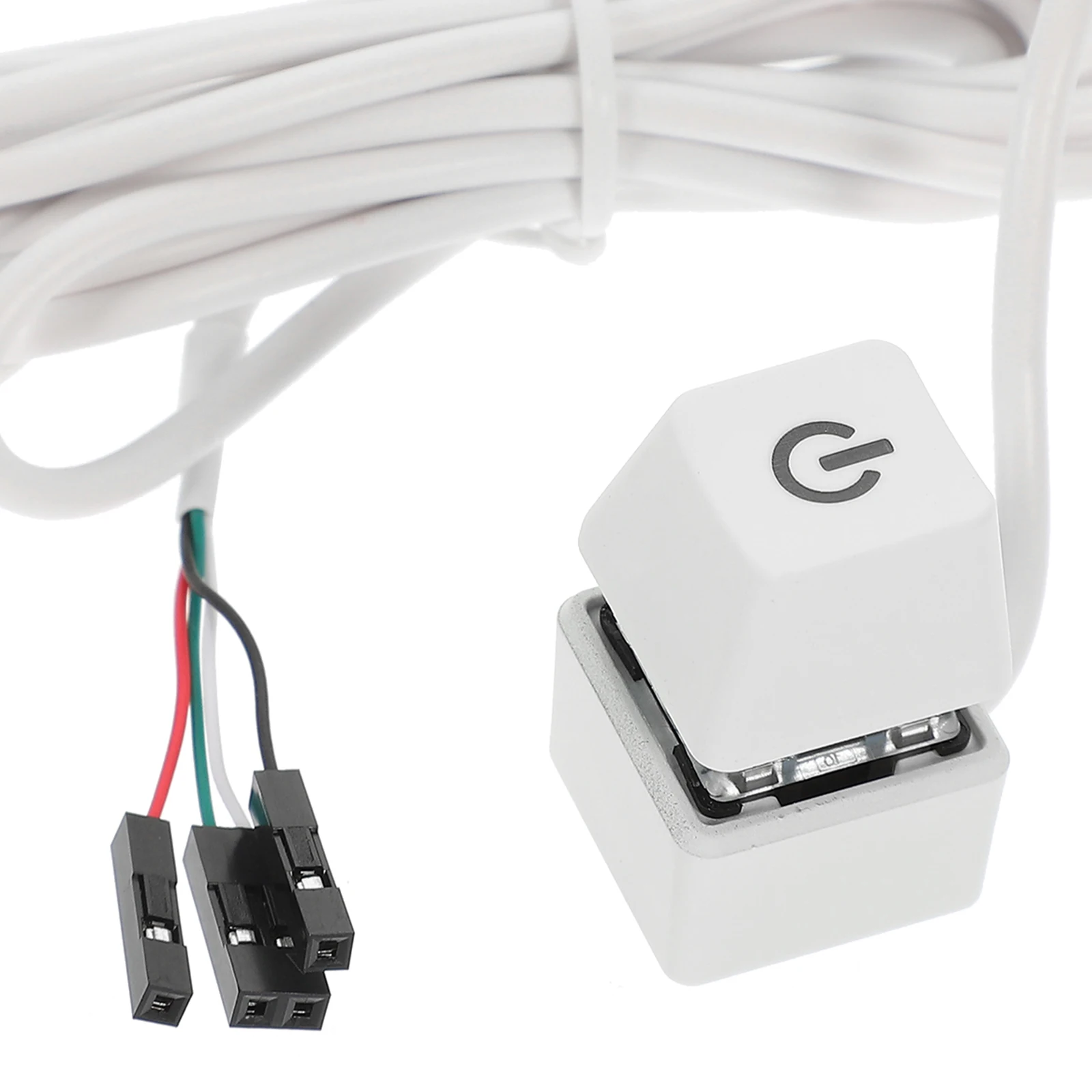 

Кнопка питания для настольного ПК, прочная, из меди и АБС-пластика, с резиновым покрытием, внешняя, с кабелем, простая установка, дистанционное управление питанием