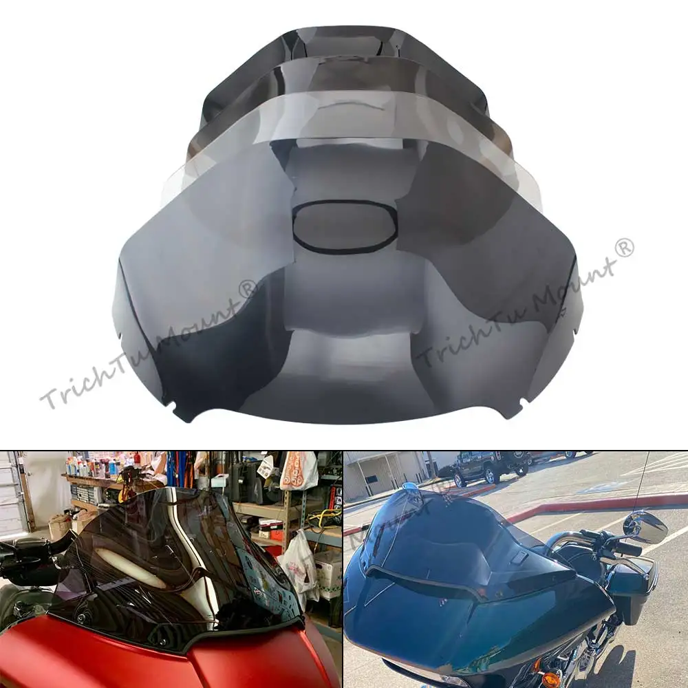 1Pcs Accessories Windshield For Harley Road Glide 3 Special St Ultra Limited Cvo/Se 2015-2025 Black/Smoke/Clear/Tea Windshield
