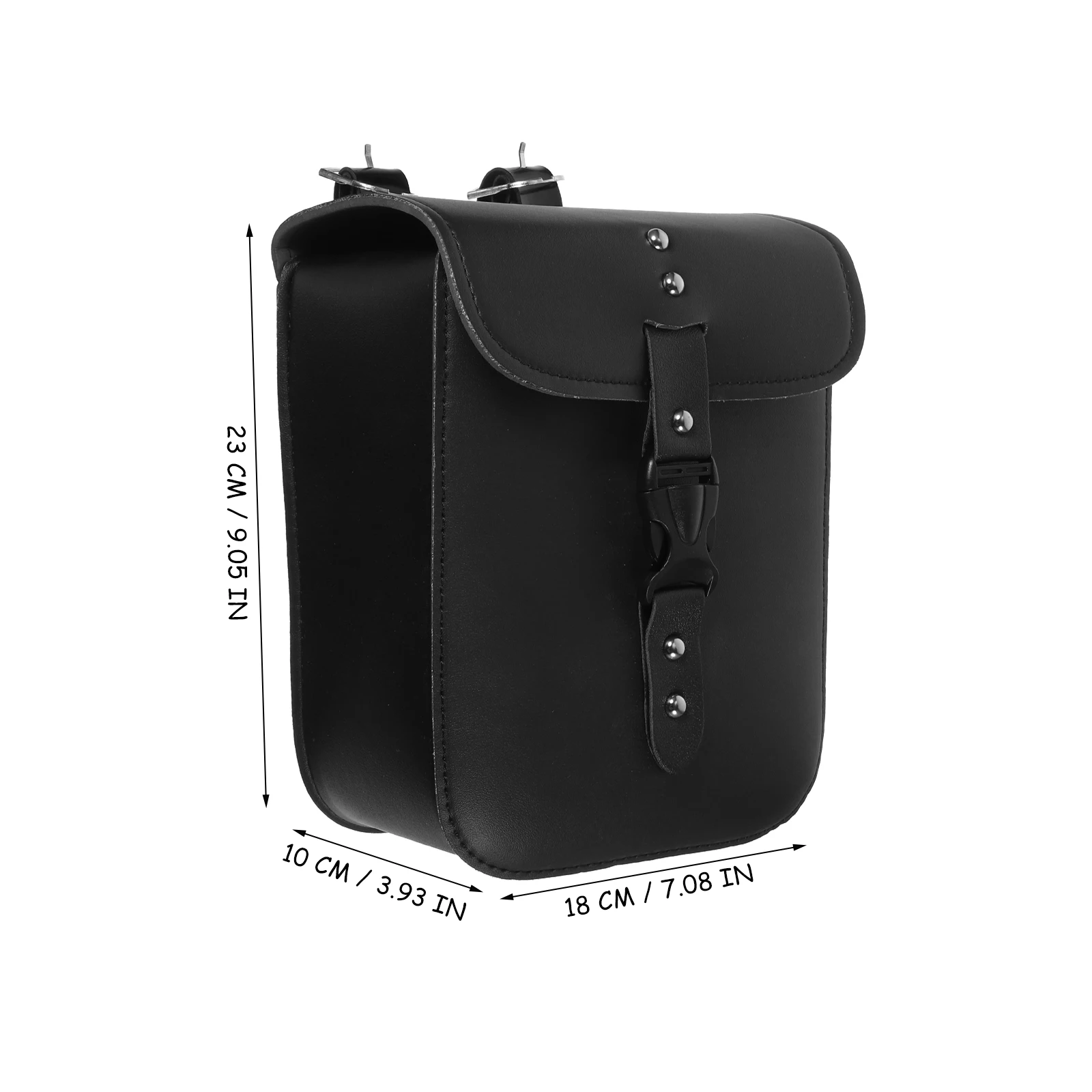 

Motorcycle Saddle Bag Handlebar Accessories Waterproof Tank Bag Durable Storage PU Rivet Motorbike