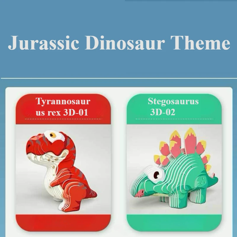 Mosasaurus 3D bricolage à la main papier Puzzle jouet enfants Puzzle blocs de construction Animal modèle créatif ornement