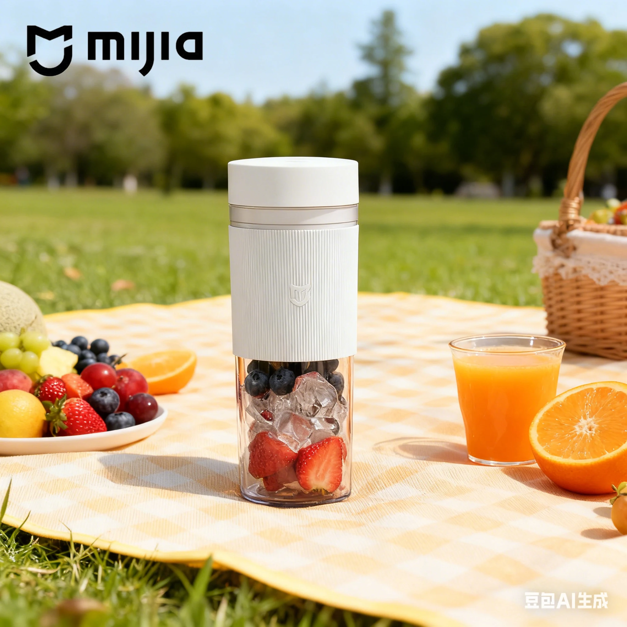 

Портативный блендер MIJIA 2-300 мл, беспроводной электрический кухонный комбайн для смузи и свежих соков