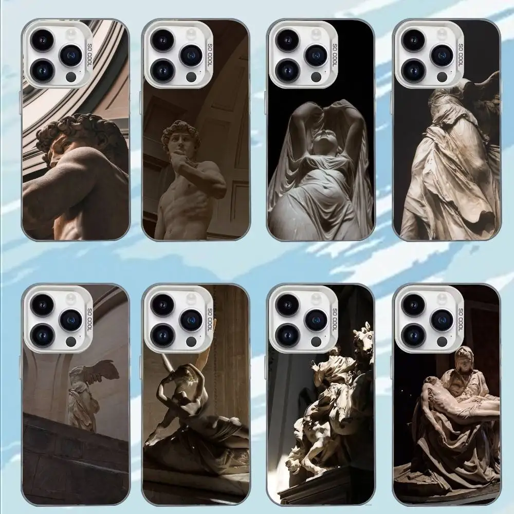

A-Ancient Greek Sculpture Phone Case For iPhone 17,16,15,14,13,12,11,Mini,Pro,E,MAX White Matte Shockproof Cover