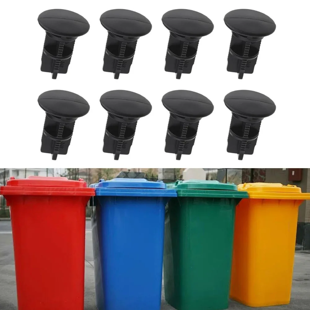 Hinge Pin Set 8 Pieces for Waste For Bins Fits For 100L 120L 240L Capacity Models Plastic Pivot Pins for For Bin Lid Attachment