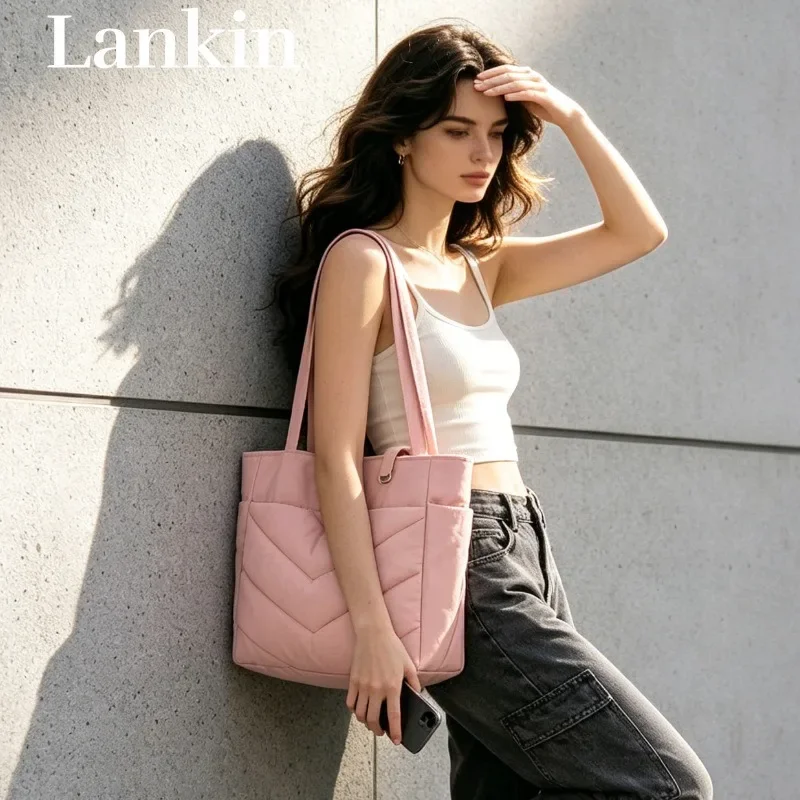 New ladies' commuting lightweight waterproof large capacity practical tote bag