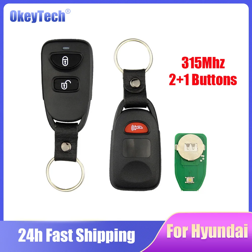 

Okeytech High Quality 2+1 Button Remote Control Key 315Mhz For Hyundai Tucson Santa Fe 2005-2009