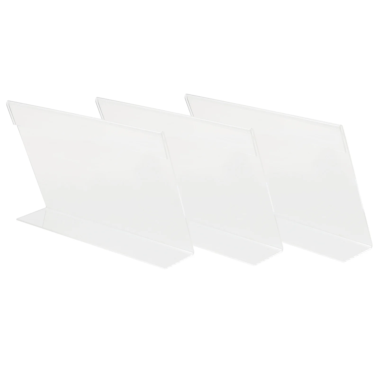 3Pcs Vertical Sign Stand Sturdy Price Display Holder for Business Shops Fruit Label Advertising Promotional Signs