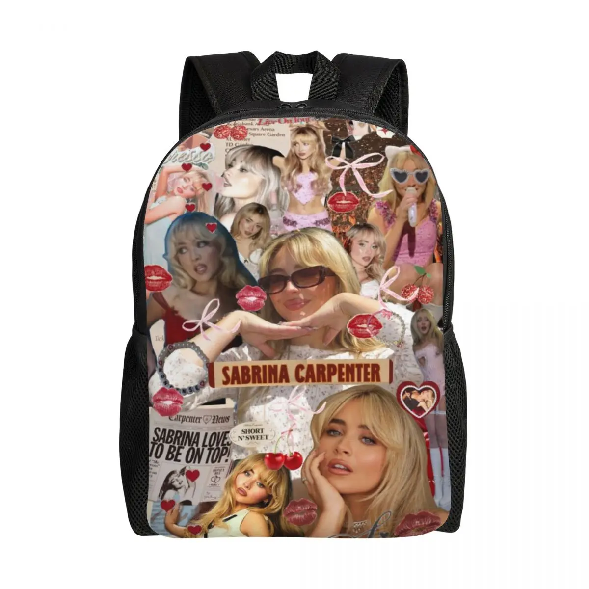 

Custom 3D Print S-Sabrina Carpenter Backpacks for Girls Boys College School Travel Bags Men Women Bookbag Fits 15 Inch Laptop