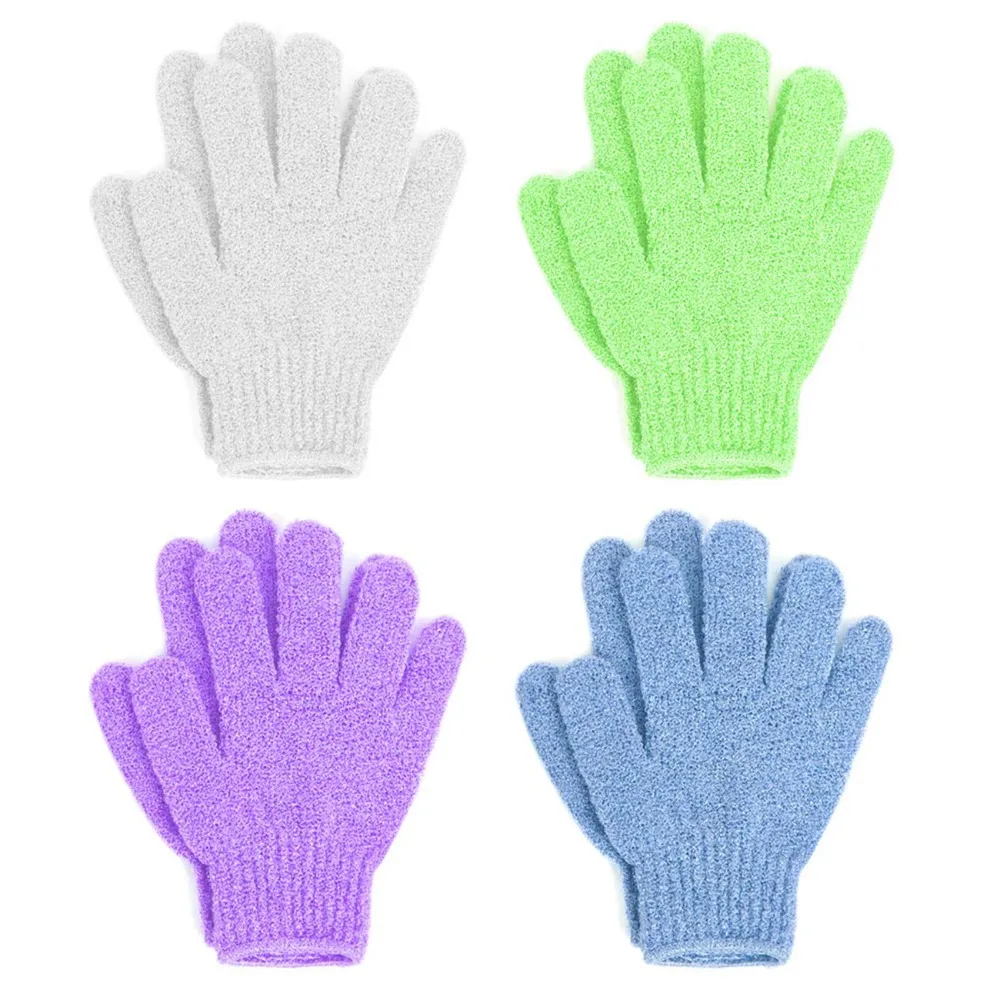 Super Soft Exfoliating Bath Gloves Pack of 4 Best Sellers High Quality Body Scrub Wash