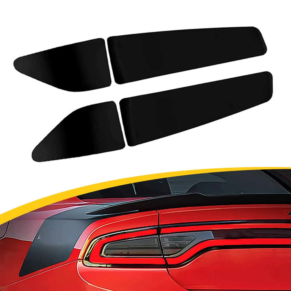 4x adesivos de carro para dodge charger 2015-2022 2020 2021 acessórios luz da cauda filmes adesivos fumado vinil traseiro precortado matiz sobreposição