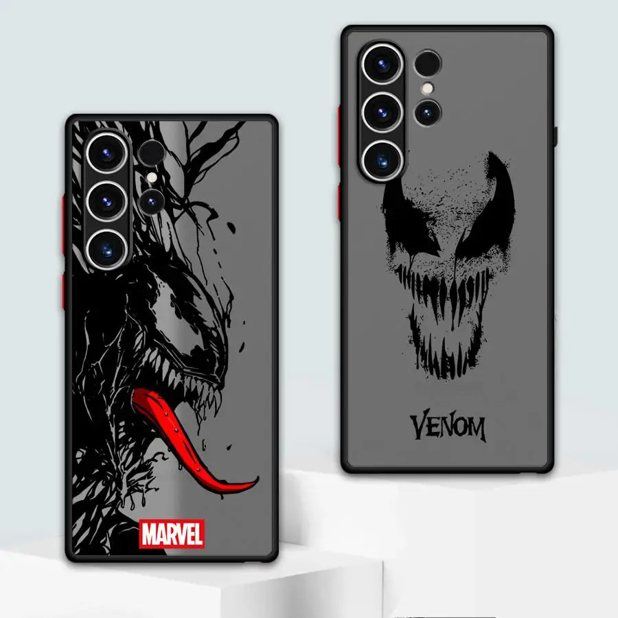 Marvel Venom Hero Phone Case for Samsung Galaxy S20 FE S23 Ultra S22Plus S22 S24 Ultra S21 Shockproof Cover