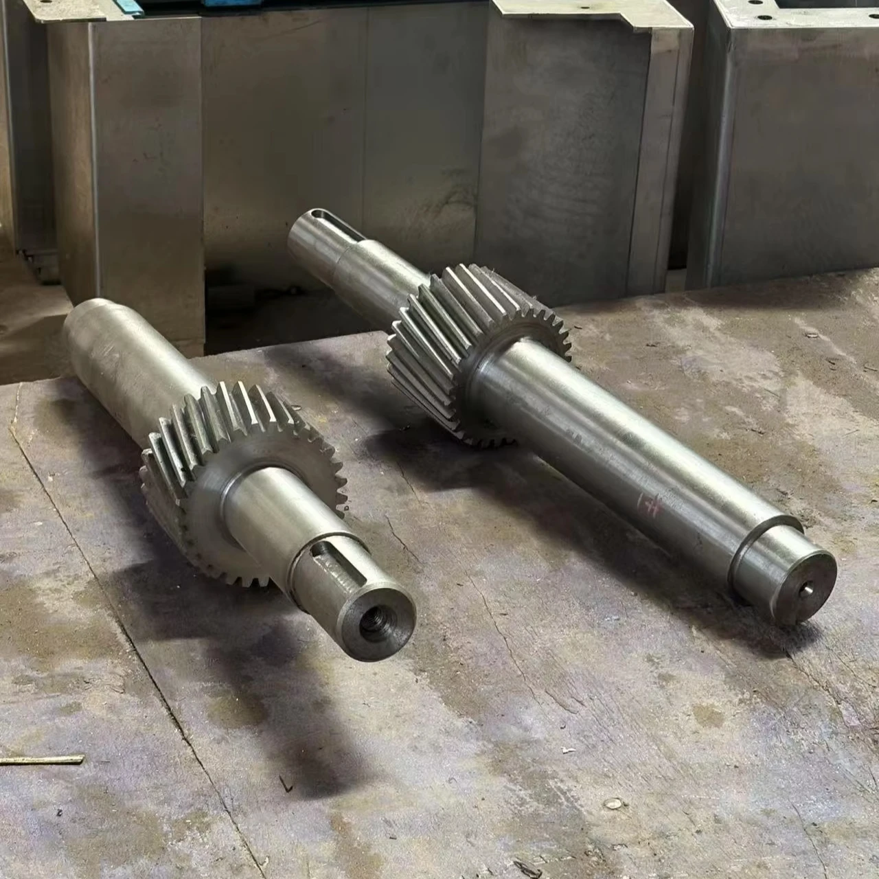 

OEM Cement Rotary Kiln Forging Steel Big Pinion Shaft Transmission Large Helical Gear Shaft