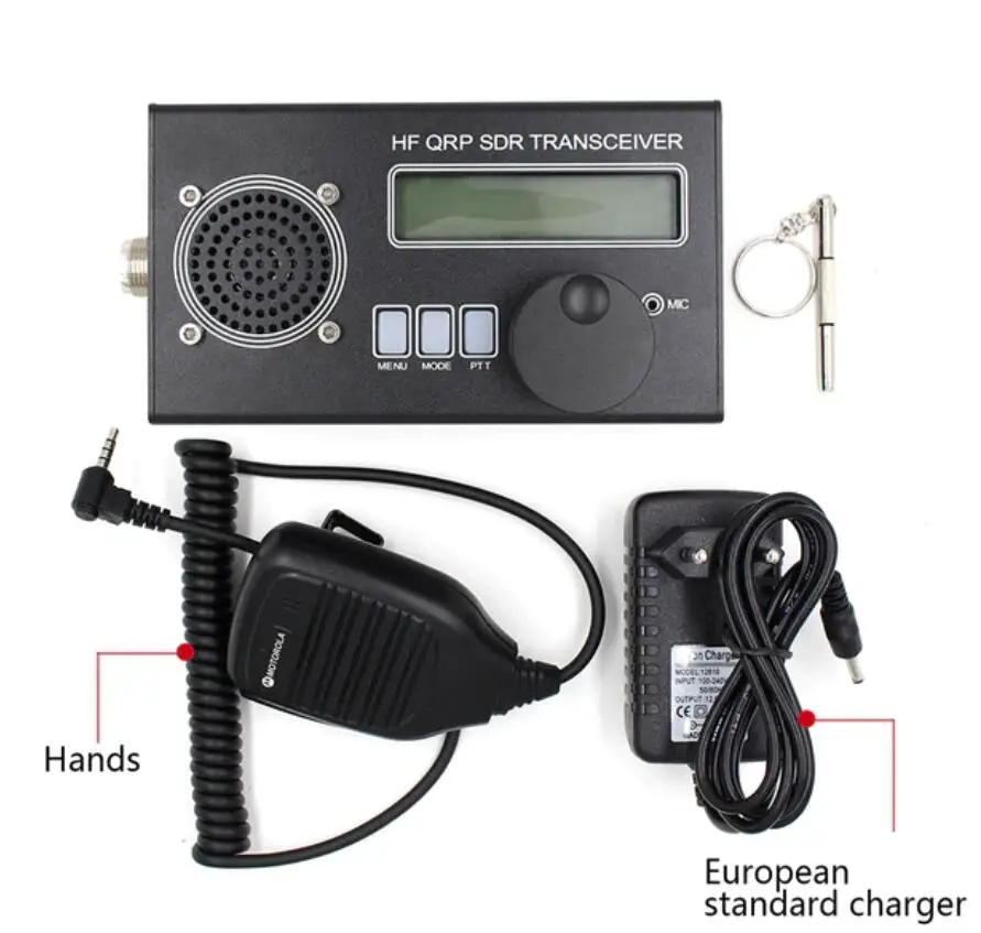 Latest Firmware R1.20W USDX USDR SDR Transceiver 8-band USB, LSB, CW, AM, FM HF SSB QRP Transceiver with  Built-in Battery