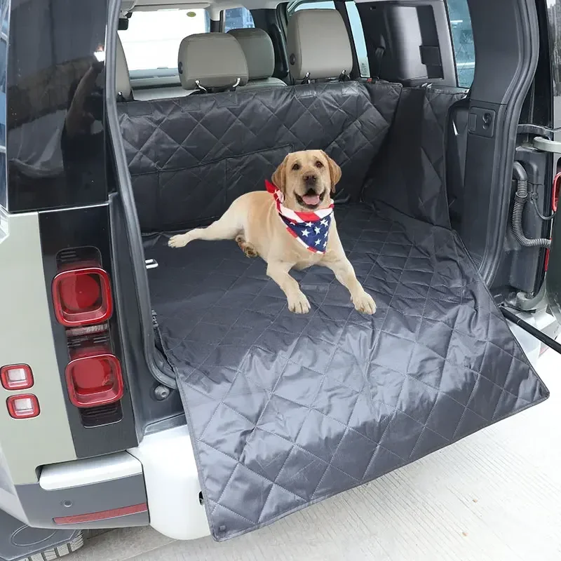 

For Land Rover Defender 110 2020-2024 Oxford Cloth Black Car Trunk rear seats Pet Seat Cover Pet Transport Pad Car Accessories