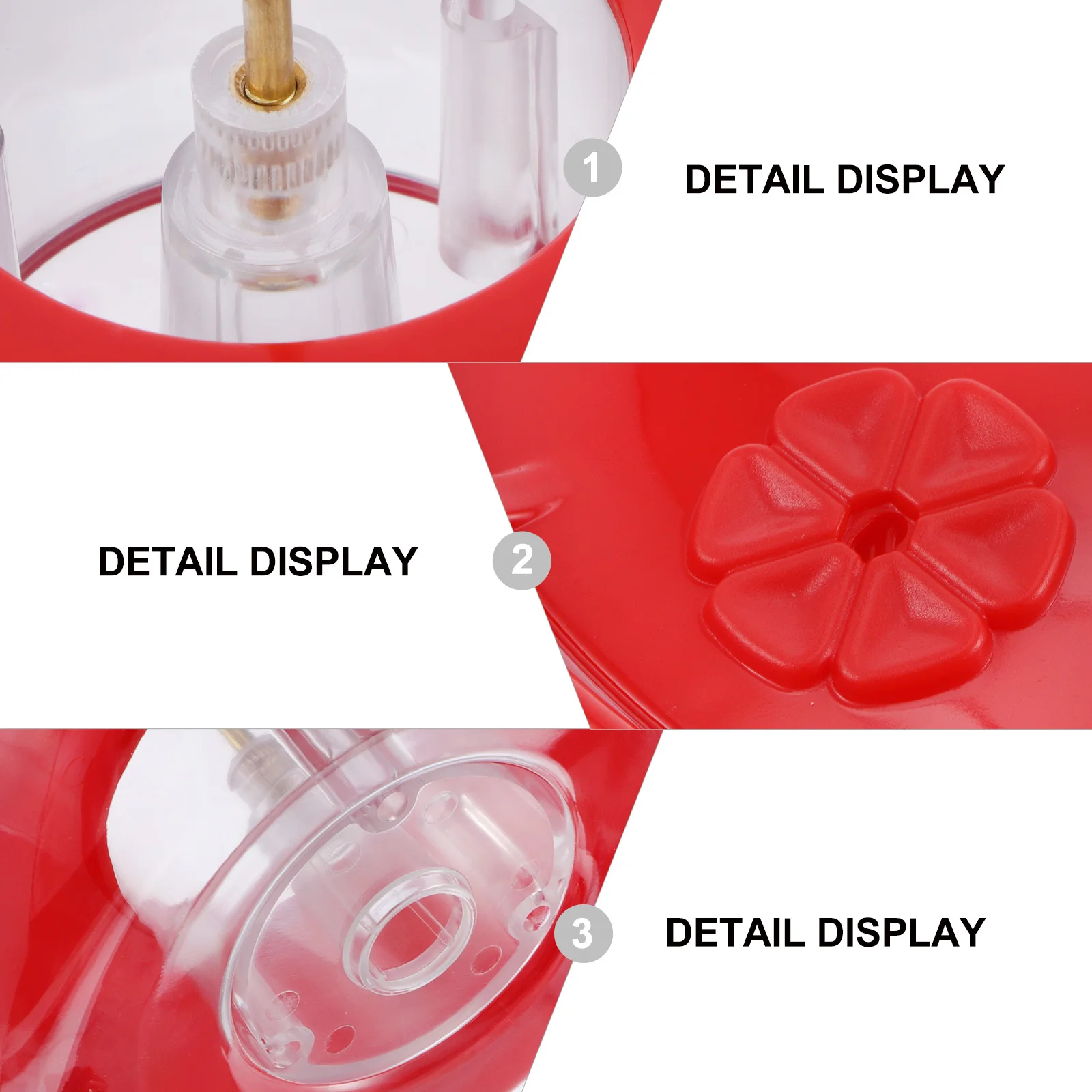 

Hanging Hummingbird Feeder Plastic Bird Flower Feeding Station For Outdoor Garden Backyard Patio Squirrel Proof Ant