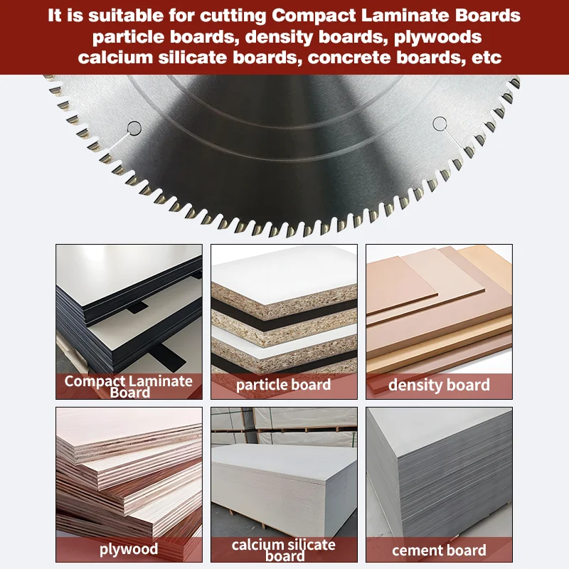 Lâminas de serra de corte de diamante de qualidade de 12 polegadas disco PCD lâmina de serra para corte de madeira para aglomerado Mdf Mcf laminado