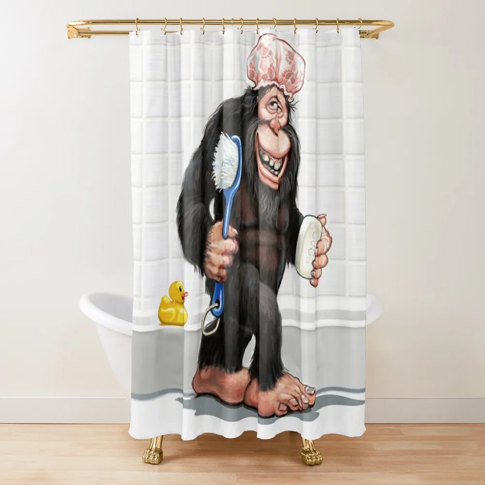 

Bigfoot Sasquatch Shower Bath Shower Curtain Luxury Bathroom Set For Box Curtain