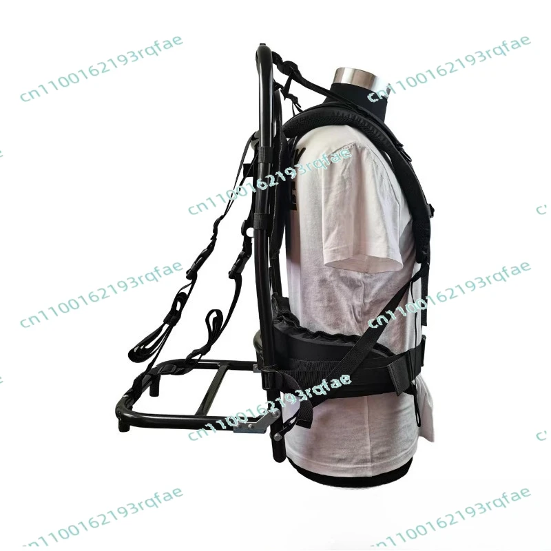 سبائك الألومنيوم الثقيلة حمل المحمولة للطي تسلق الجبال التخييم المشي لمسافات طويلة في الهواء الطلق مغامرة الإنقاذ على ظهره الإطار الخارجي 60 كجم #4