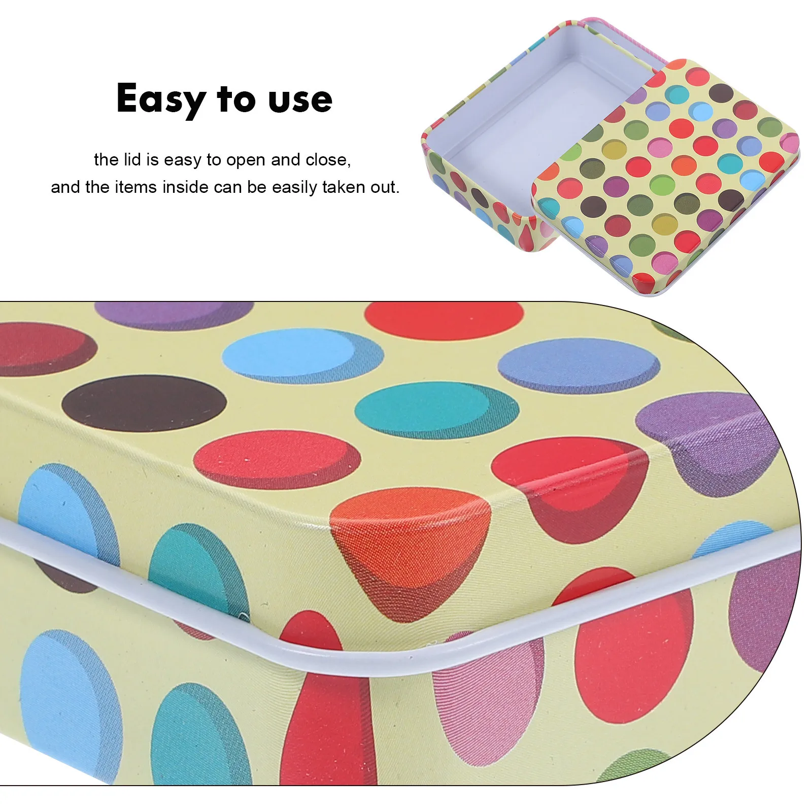 

4Pcs Tinplate Box Game Cards Storage Case Sturdy Metal Organizer for Playing Cards Trading Sports Tarot Card Collection Portable