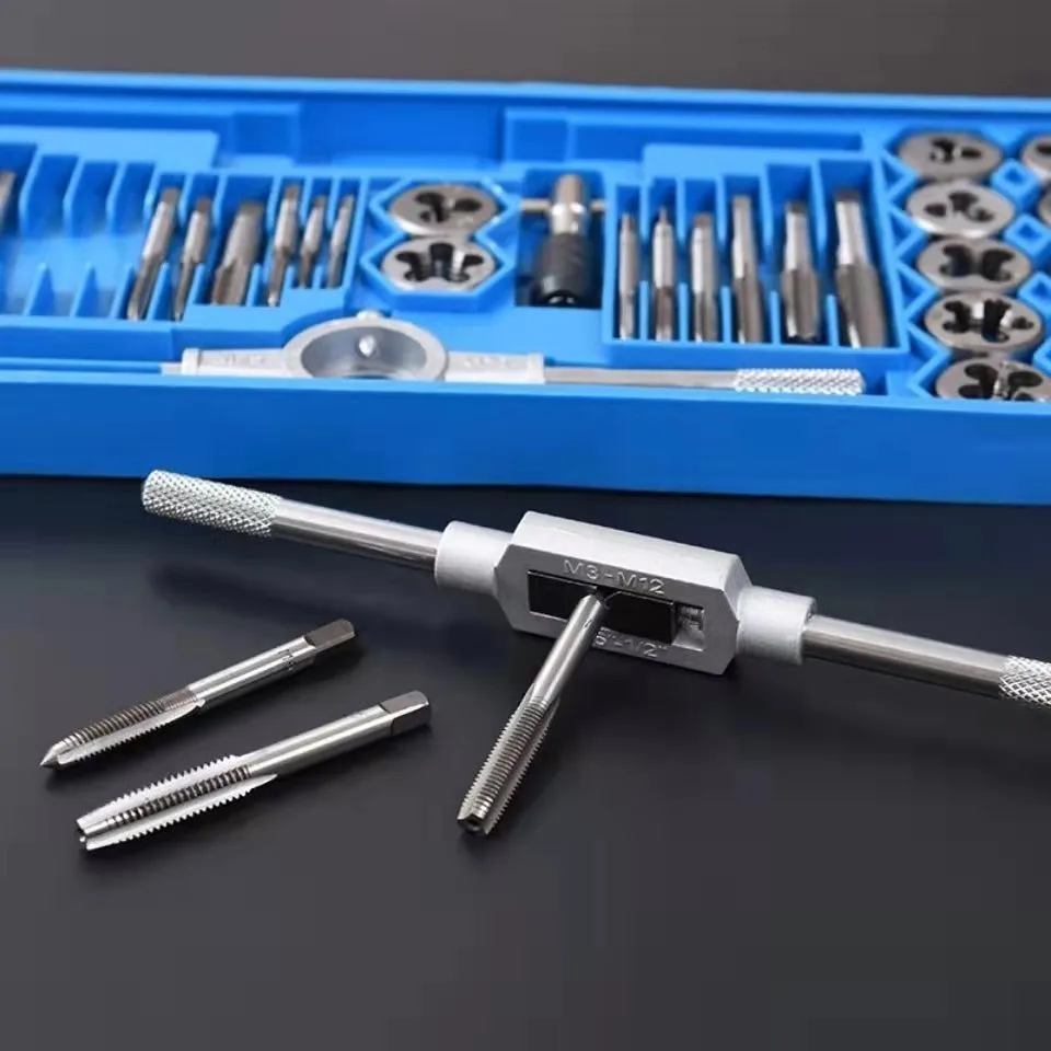 86pcs Tap Die Set Bearing Steel  Metric Thread Combination Tools Kit DIY Kit Durable Wrench Screw Threading Hand Tool Sets