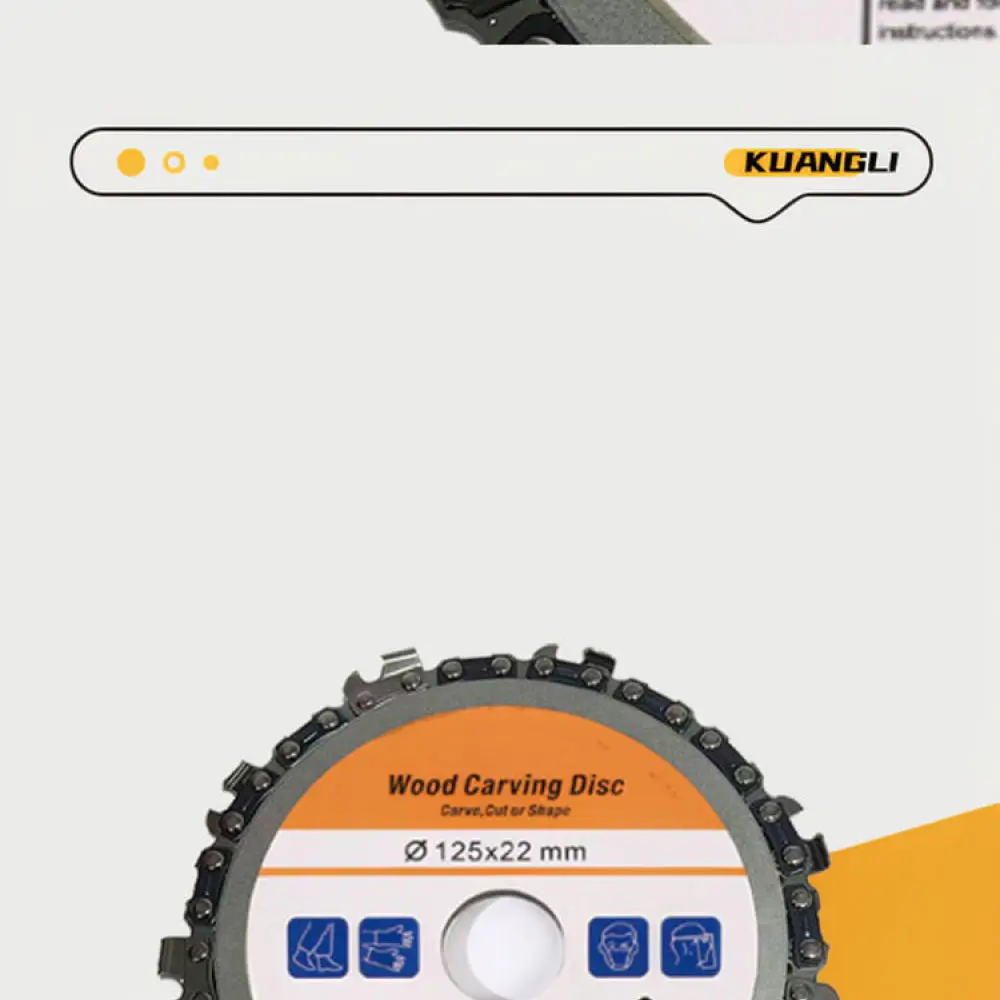 Angle Grinder Chain Disc For KUANGLI Wood Carving Cutting Blade Woodworking Shaping Tool Saw Accessory 4 Inch