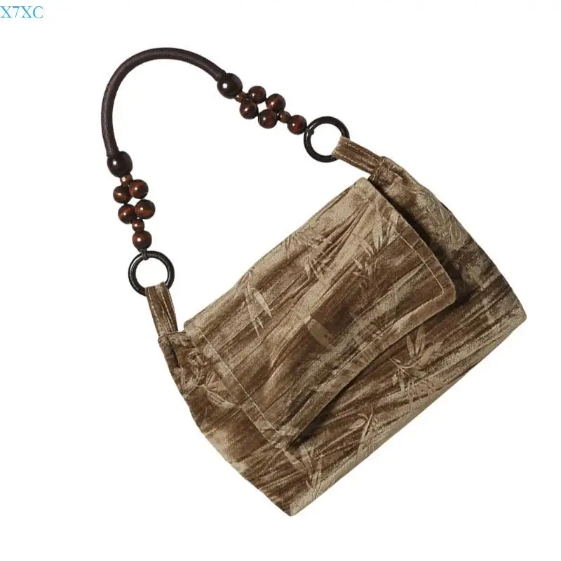 

X7XC Women Handbag Underarm Bag Chinese Shoulder Bag Large Capacity Armpit Bag