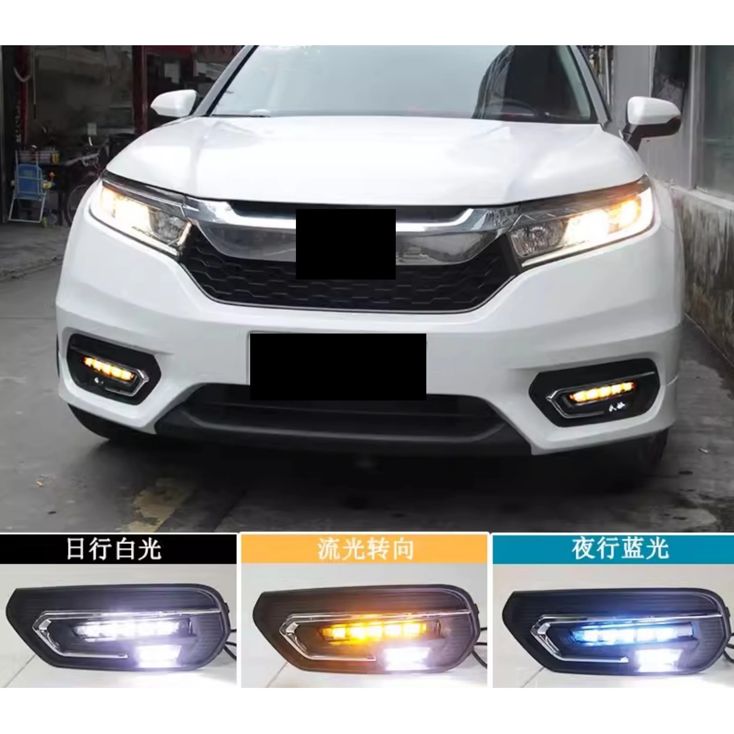 LED Fog light for Honda avancier 2016-2019 modified Daytime running lamp Front bumper lamp Streamer turn signal Car Accessories