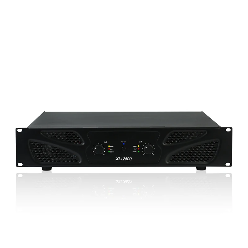 XLi Power Amplifier 2U Dual Channel Household KTV Power Amplifier High-power Audio Stage Performance Wedding Amplifier