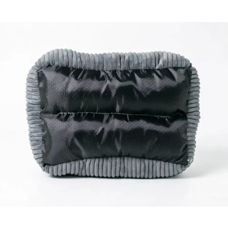 Cama sofá felpa pana gris para perros pequeños y medianos - imagen 2
