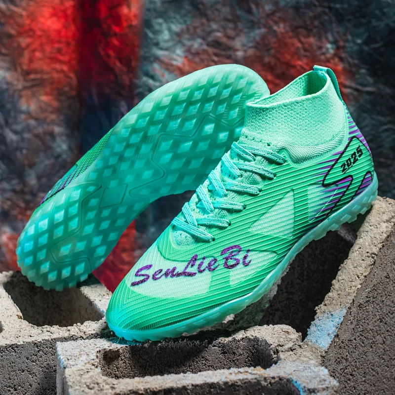 

Hot Selling Outdoor Elastic Professional Adult Football Shoes Lightweight Stable Sports Shoes Training Track Field Nail Shoes