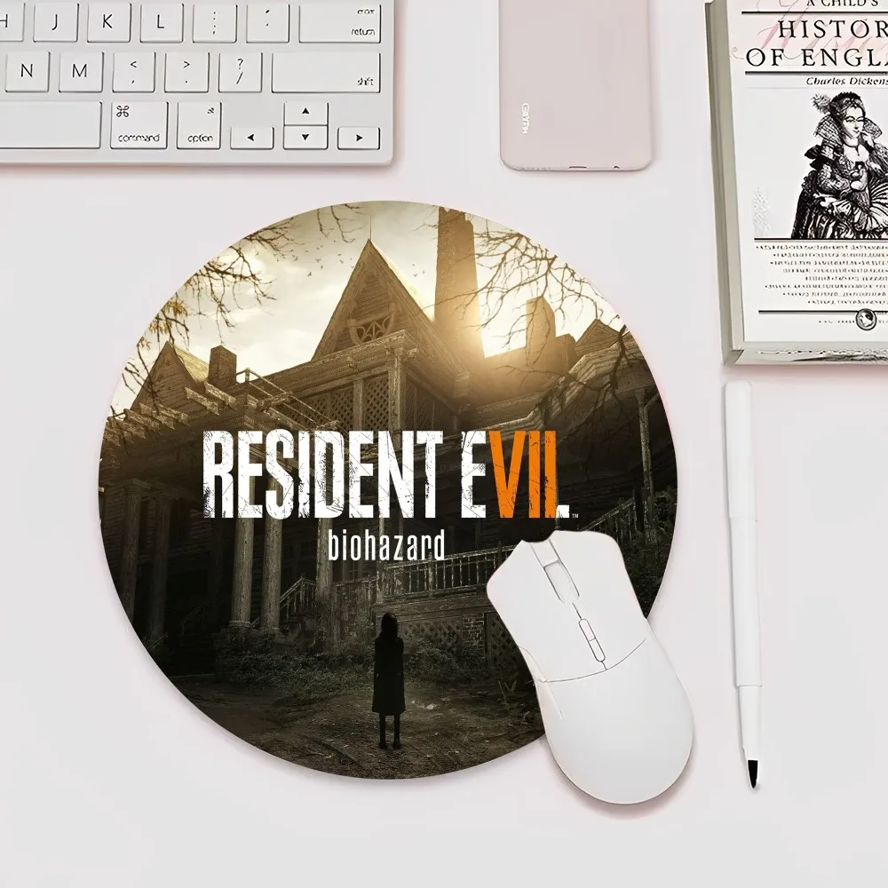 

R-resident E-evil Mousepad Animation Round Big Promotion Table Mat Student Mousepad Computer Keyboard Pad Games Pad for